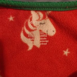 Girls Carter's onesie with feet